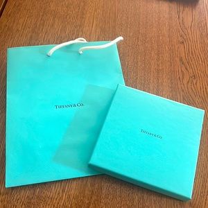 Tiffany’s box and paper gift bag